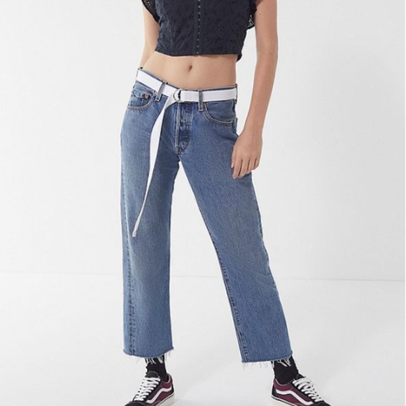 Urban Outfitters Pants - Urban Outfitters Renewal Remade Frayed Crop Levi's